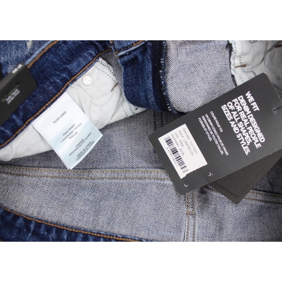 Silver NWT Frisco High Rise Straight Leg Cropped Distressed Jeans 30 10 - Picture 10 of 10